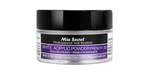 Mia Secret White Acrylic Powder 0.5 oz. Beauty & Personal Care Mia Secret