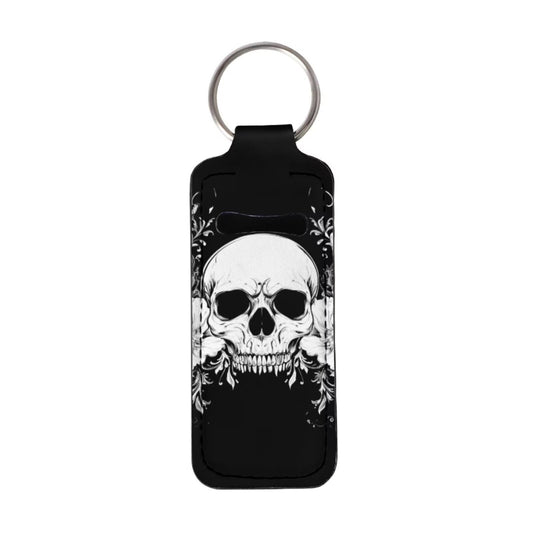 Baxinh Skull Printed Chapstick Holder Lip Balm Holder Lipstick Sleeve Pouch Lip Gloss Holder Marble Stocking Stuffers Gift for Women Beauty and Personal Care Baxinh
