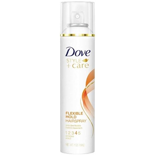 Dove Style + Care Flexible Hold Hairspray, Strong Hold 7 oz ( Pack of 8)