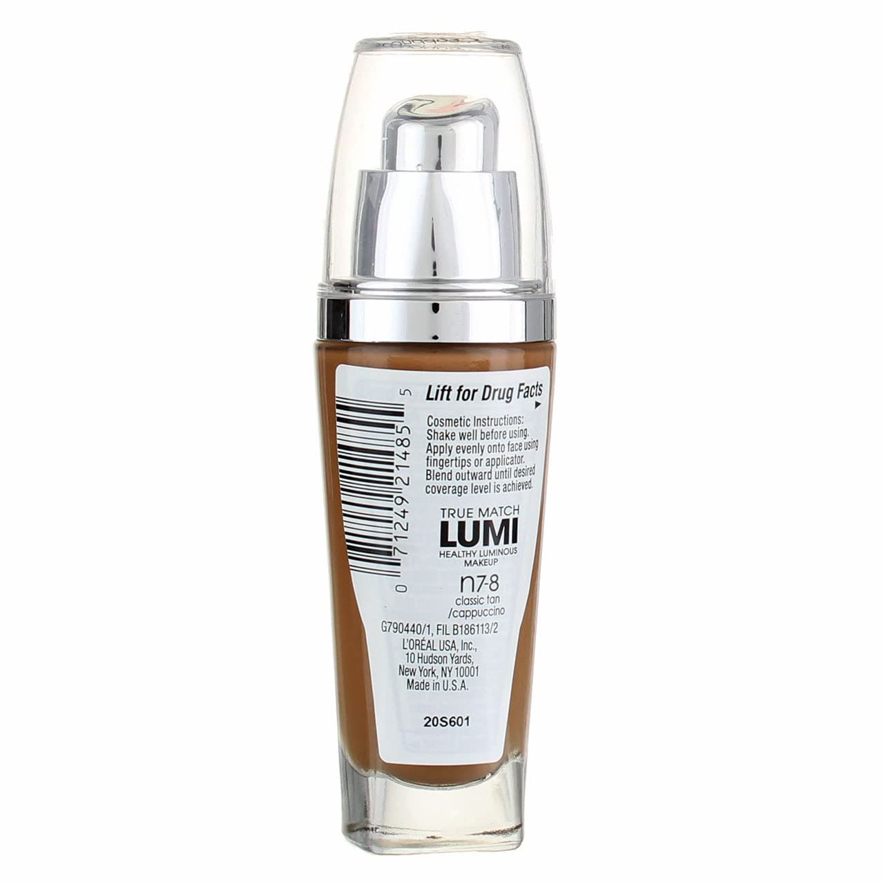 L’Oreal ParisTrue Match Lumi Healthy Luminous Makeup, Classic Tan/Cappuccino [N7-8], 1 oz (Pack of 2)