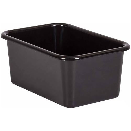 Teacher Created Resources® Black Small Plastic Storage Bin
