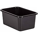 Teacher Created Resources® Black Small Plastic Storage Bin