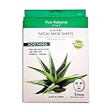 Cala Korea Aloe Vera, Collagen And Vitamin E, Essence full face facial Mask Sheet, 5 pack