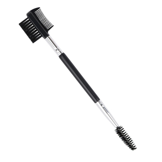 3 Head Eyebrow Eyelash Shaper Eyelash Comb Double Head Brush Makeup Grooming Tool cosmetic with 3 Different Spoolie Brushes for Separating Lashes