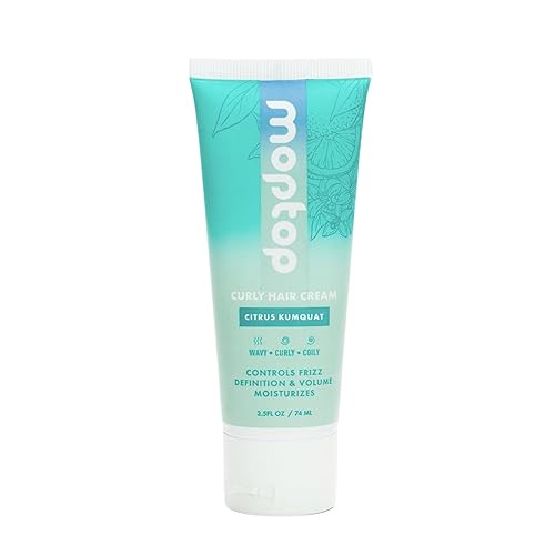 MopTop Curl Cream - Moisturizing Curl Activator for Frizz Control & Volume, Curl Styling Cream for Wavy, Curly & Coily Hair, Made with Junk-Free