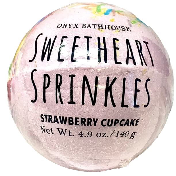 Onyx Bathhouse Sweetheart Sprinkles 4.9oz Bath Bomb - Two Count