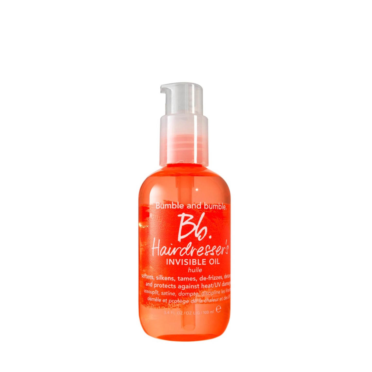 Bumble and bumble. Hairdresser's Invisible Oil Frizz-Reducing Hair Oil | Heat Protection, Frizz Control + Shine | Curly, Wavy, Straight |