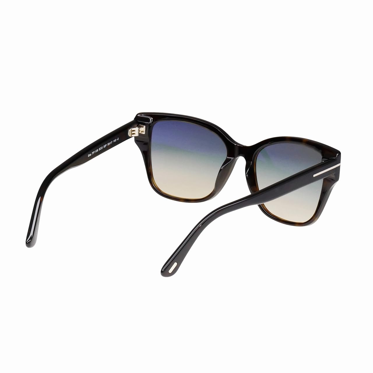 Tom Ford ELSA FT 1108 Dark Tortoise/Green Shaded 55/17/140 women Sunglasses
