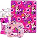 Disney Minnie Mouse Travel Blanket and Pillow Set - Bundle with 40"x 50" Throw Blanket, Neck Pillow, Stickers, More | Minnie Mouse Travel Accessories…