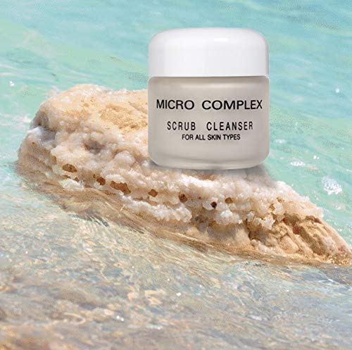 Dinur Cosmetics Micro Complex Deep Scrub Cleanser with Dead Sea Sand Gently Exfoliates, Removes Impurities, and Dead Skin Cells for Smooth, Youthful
