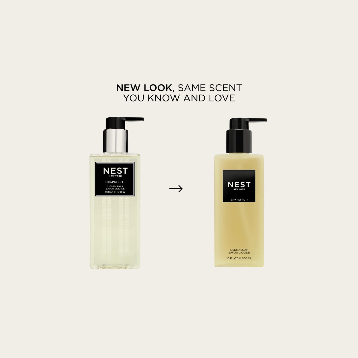 NEST New York Liquid Soap, Grapefruit - 10 fl oz - Cleanses & Nourishes Skin - Approx. 300 Pumps Per Bottle - Gluten Free & Cruelty Free