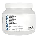 GOLDEN Molding Paste, 32 fl. oz. Jar, Professional Acrylic Paste Medium, Semi-Opaque