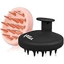 BEAUTLOHAS. Silicone Scalp Massager Shampoo Brush for Shower, Scalp Scrubber with Soft Bristles for Hair Growth & Dandruff Treatment, Wet Dry Hair