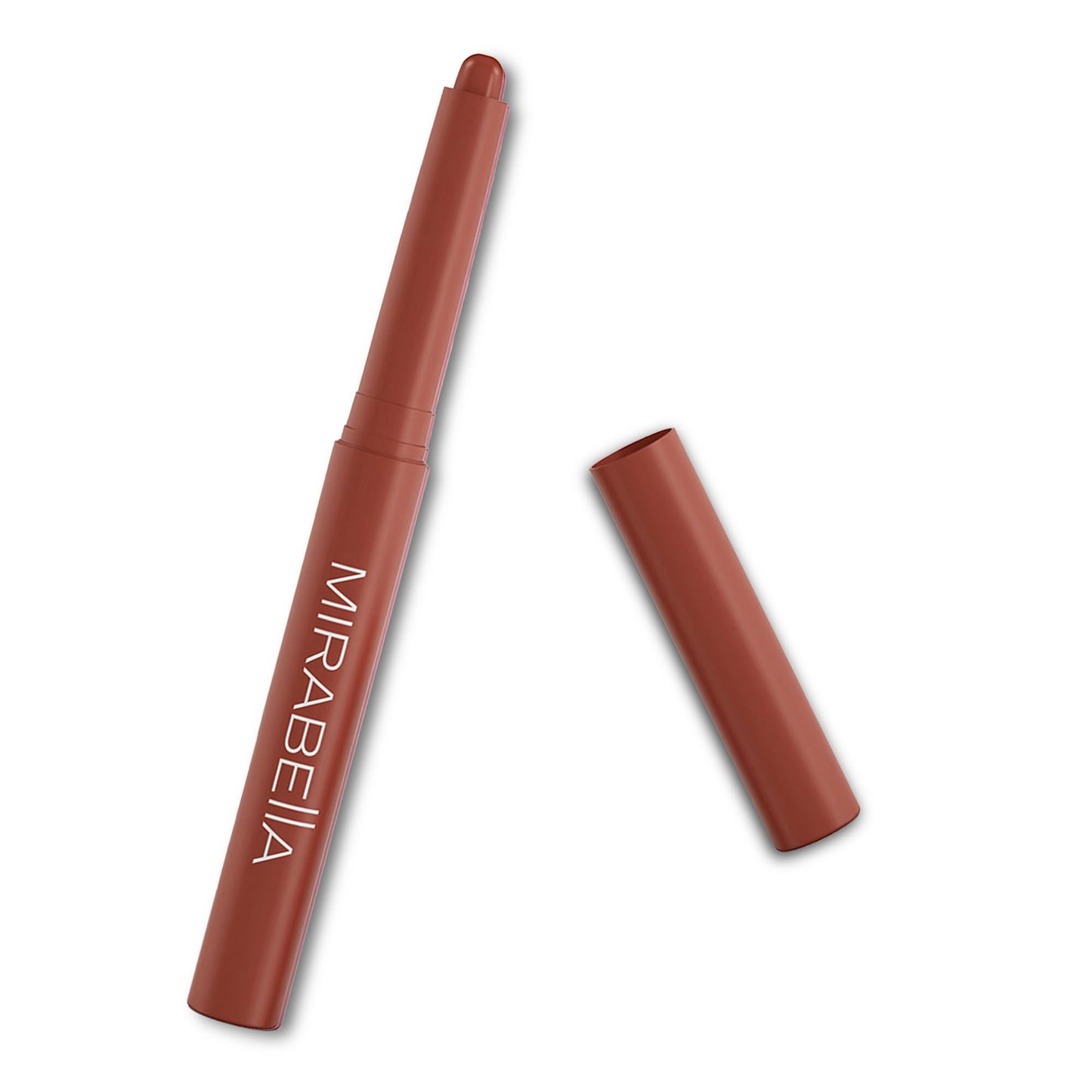 Mirabella - Velvet Matte Lip Crayon, Retractable Highly-Pigmented 2-in-1 Makeup, Long-Lasting Hydrating Lipstick Crayon + Lip Liner, Moisturizing