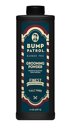 Bump Patrol Barber Pro Grooming Powder - Talc Free Hair and Body Powder for Men, Protects Against Sweat, Odor, and Chafing From Head to Toe for All