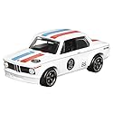 Hot Wheels Collectible Die-Cast Vintage Racing Club Vehicle - White with Red and Blue Stripes Sports Car - Inspired by BMW 2002 - HRT81-3/6