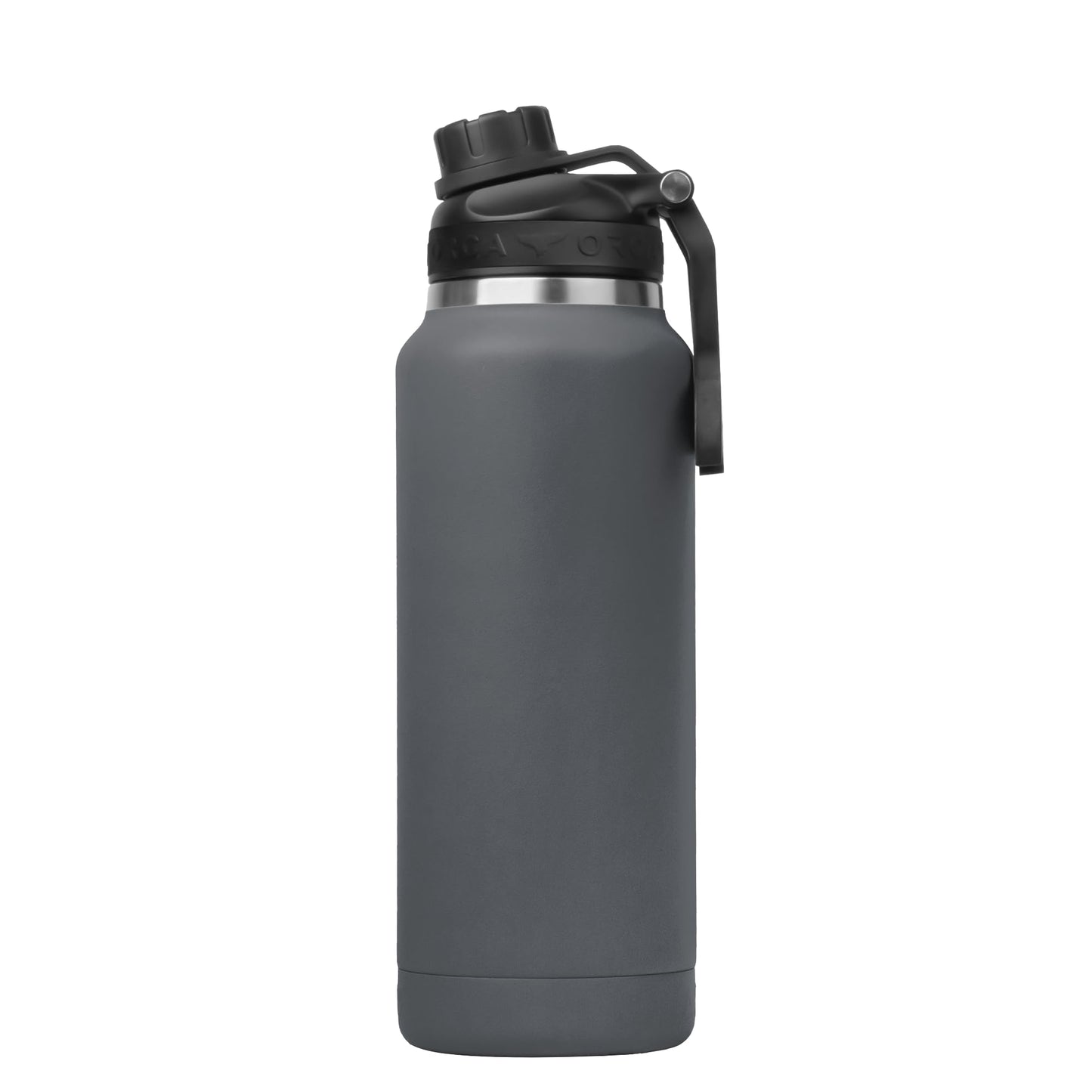ORCA Hydra 34oz | Insulated, Stainless Steel Water Bottle with Powder Coat Finish & Silicone Grip Whale Tale Handle, Dishwasher Safe Sports Bottle
