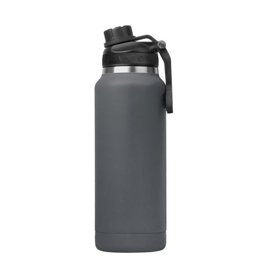ORCA Hydra 34oz | Insulated, Stainless Steel Water Bottle with Powder Coat Finish & Silicone Grip Whale Tale Handle, Dishwasher Safe Sports Bottle