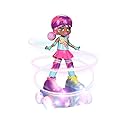 JAKKS Pacific Rock N Rollerskate Doll Lightning Luna Light Up Remote Control Rollerskating Doll - Plays Music and Skates!, 10" H
