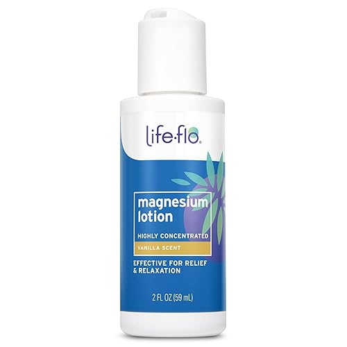 LIFE-FLO Magnesium Lotion, Vanilla Scent - New, Improved Magnesium Chloride from Zechstein Seabed - Soothes Muscles, Joints When Massaged into Skin