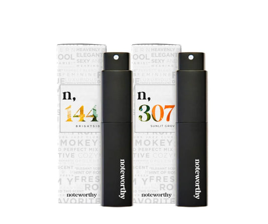 Noteworthy Travel Spray Bundle - Fragrance Set for Men & Women, Long-Lasting Perfume, TSA-Approved, Perfect for Gift Giving (Golden Glow Duo) Beauty & Personal Care Noteworthy