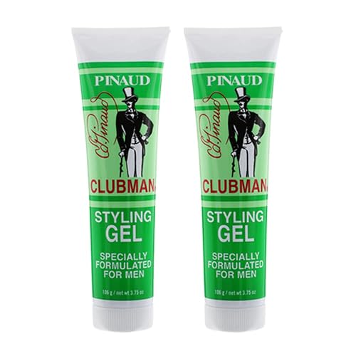 Clubman Styling Gel Tube 3.75 Ounce For Men (111ml) (2 Pack)