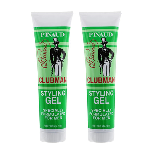 Clubman Styling Gel Tube 3.75 Ounce For Men (111ml) (2 Pack)