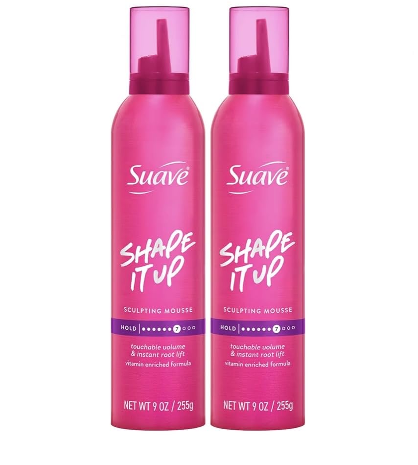 Suave Extra Hold Shaping Mousse, 9 oz, 2 Pk