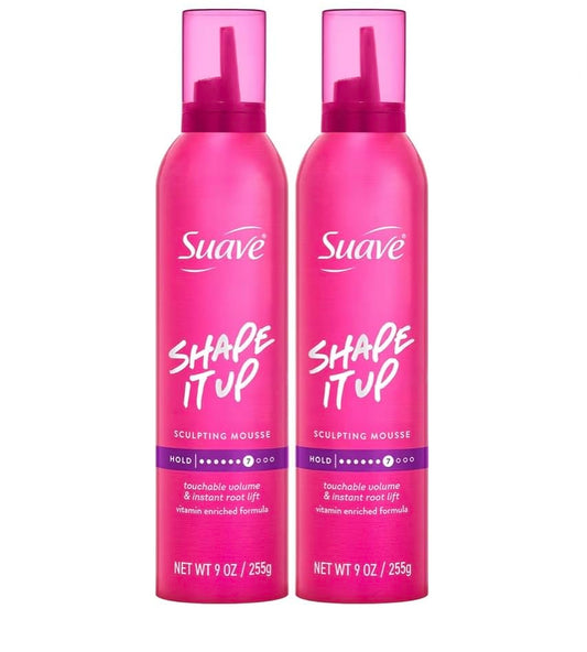 Suave Extra Hold Shaping Mousse, 9 oz, 2 Pk