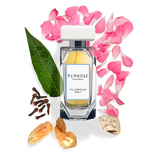 PINROSE Pillowtalk Poet Eau de Parfum – Clean, Vegan, Cruelty-Free Women’s Perfume with Essential Oils, Powder, Ambergris, Musk & Sandalwood