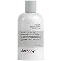 Anthony Glycolic Facial Cleanser for Men, Daily Exfoliating & Hydrating Face Wash, Shave Prep, Non-Foaming, Deep Cleansing, Gentle on Sensitive Skin