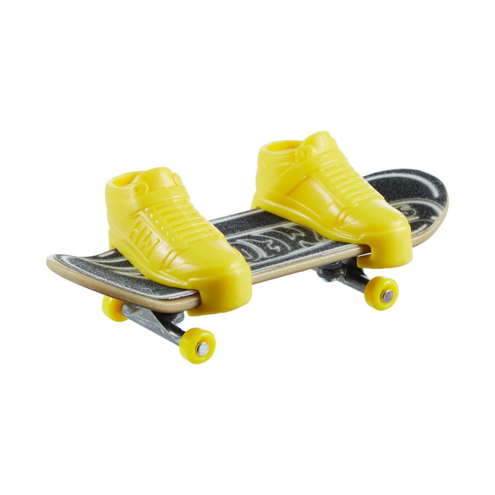 Hot Wheels Skate Tony Hawk Lined Luminescence Mini Skateboard and Shoes HNG33
