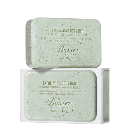 Baxter of California Men’s Exfoliating Body Bar Soap, Deep Cleansing & Moisturizing Formula with Cedarwood & Oak Moss, Buffs Away Dry Skin for All Beauty & Personal Care Baxter of California
