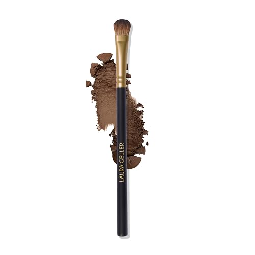 LAURA GELLER All-Over Eye Shadow Brush - Tapered Eyeshadow Brush with High Bristle Count - Ultra-Soft Eyeshadow Blending Brush for Precision