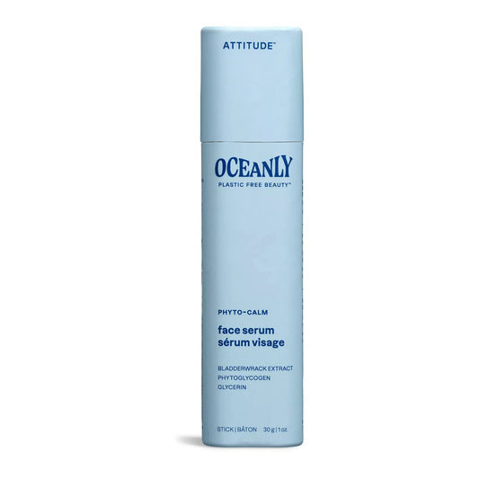 ATTITUDE Oceanly Face Serum Stick, EWG Verified, Plastic-free, Plant and Mineral-Based Ingredients, Vegan and Cruelty-free Beauty Products, PHYTO