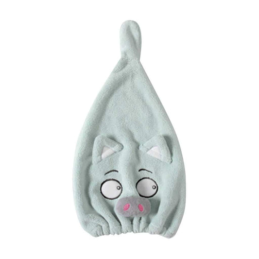 MJYHGFRT Cute Cartoon Pig Cap Microfiber Hair Turban Quickly Dry Hat Wrapped Towel Bathing Girl Shower Bonnet Beauty and Personal Care MJYHGFRT