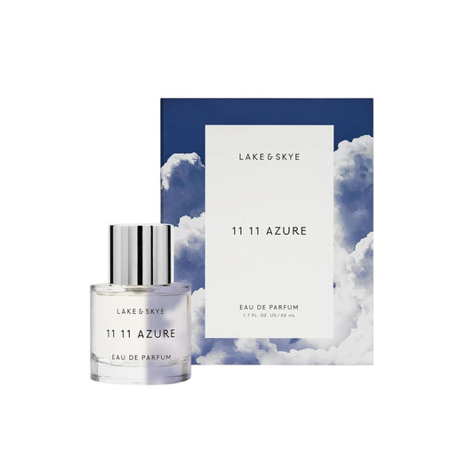 Lake & Skye 11 11 Azure Eau de Parfum, 1.7 fl oz (50 ml) - Aquatic, Floral, Skin Musk, Clean, Vegan, Paraben-Free, Cruelty-Free