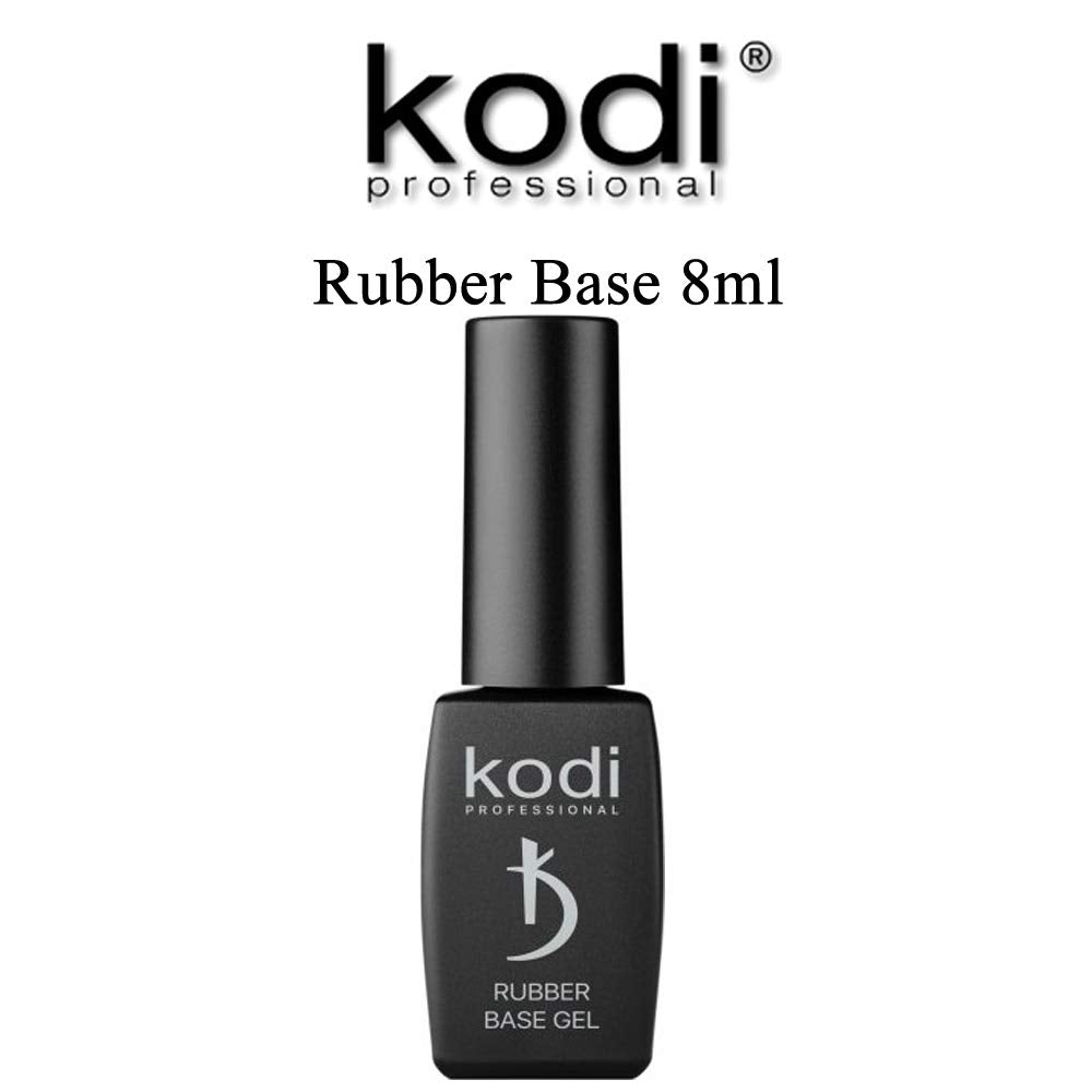 Rubber Base Gel 8ml 0.25 oz | Kodi Professional |8 ml (0.25 oz) | Gel LED/UV Nail Polish Coat Soak | Original Products| For Long Lasting Nails Layer|
