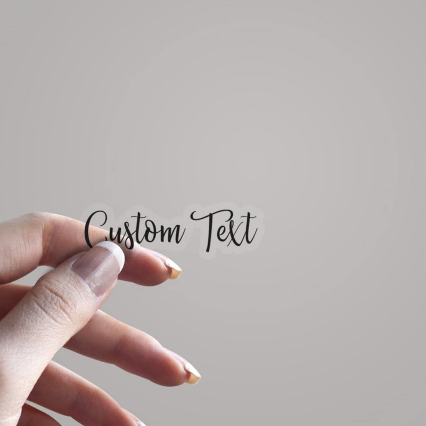 Customized 100 Pieces Clear Labels Private Personalized Lip Gloss Cosmetics etc. Waterproof Sticker. (3.5 X 6CM)