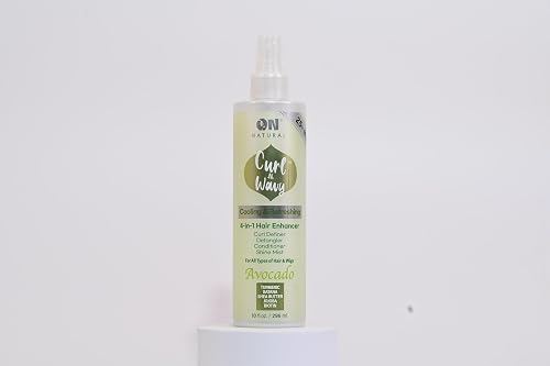 On Natural Curl-N-Wavy 4-in-1 Hair Enhancer For All Hair Texture [Avacado] 10 OZ
