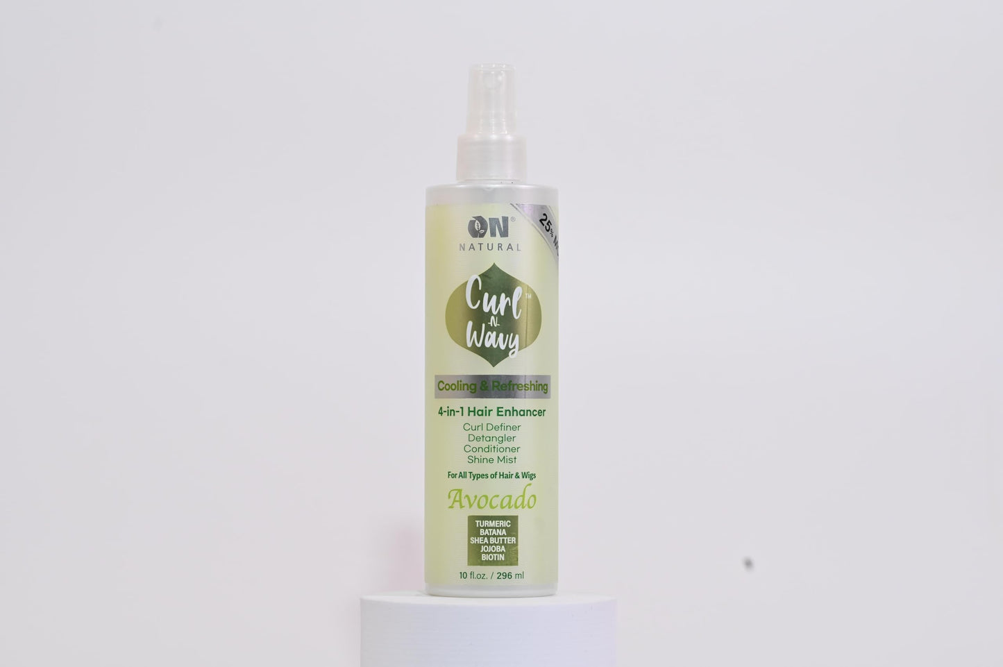 On Natural Curl-N-Wavy 4-in-1 Hair Enhancer For All Hair Texture [Avacado] 10 OZ