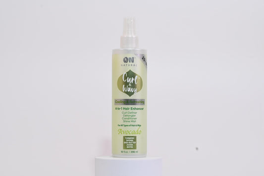 On Natural Curl-N-Wavy 4-in-1 Hair Enhancer For All Hair Texture [Avacado] 10 OZ