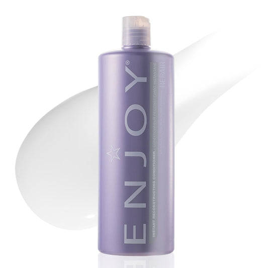 Enjoy Instant Reconstructing Conditioner for Damaged Hair, Lightweight Deep Moisturizing Conditioner with Keratin Amino Acids for Dry, Brittle