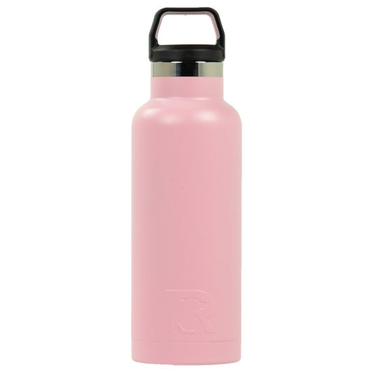 RTIC 16 oz Vacuum Insulated Water Bottle, Stainless Steel Metal, Double Wall, BPA Free, for Hot and Cold Drinks, Flamingo