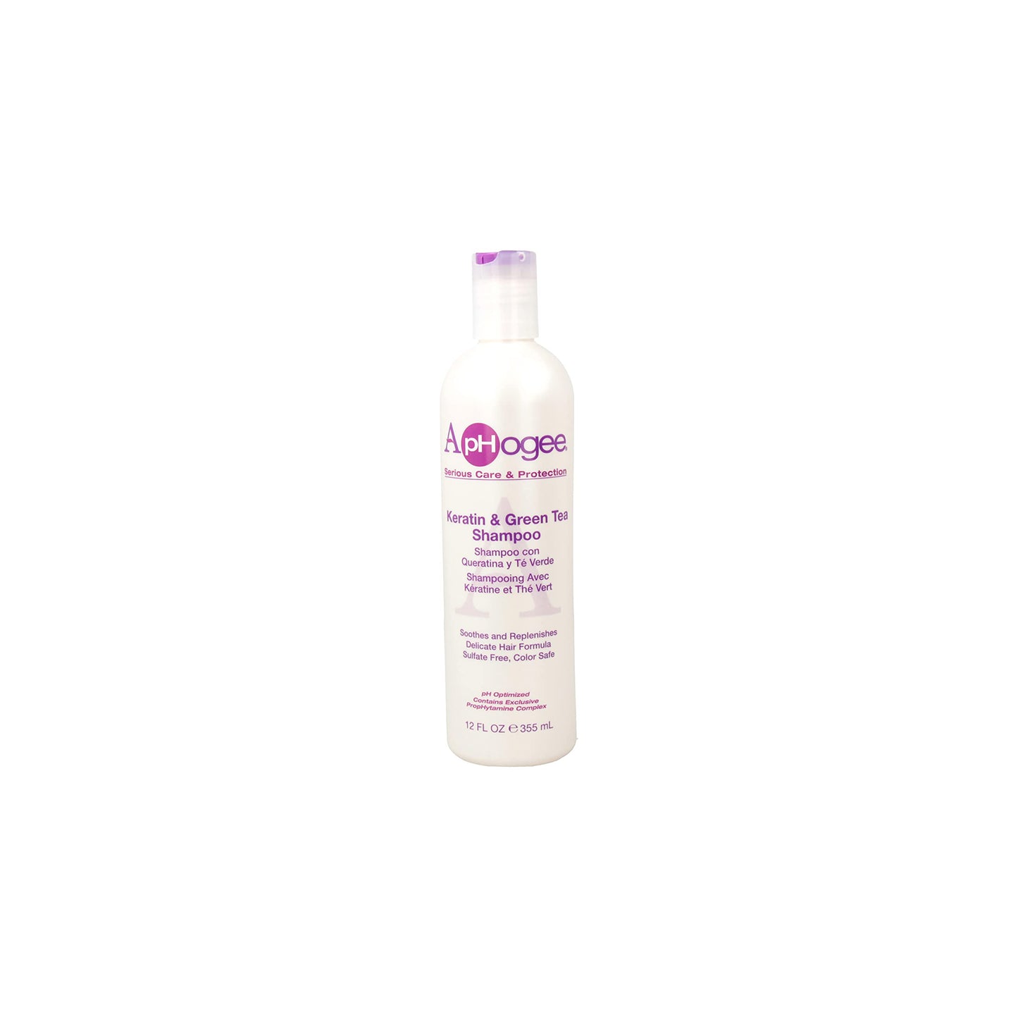 Aphogee Keratin and Green Tea 12-ounce Shampoo, 12 Ounce