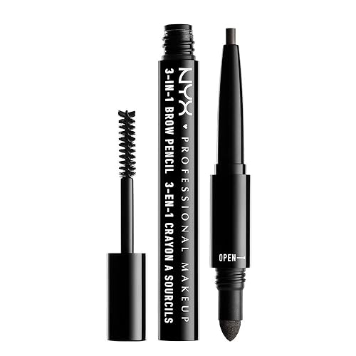 NYX Cosmetics 3-in1 Brow Pencil Black
