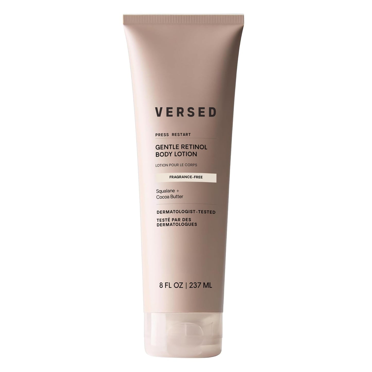 Versed Press Restart Retinol Body Lotion - Cocoa Butter + Squalane Moisturizer for Dry Skin - Firming Body Retinol to Smooth Texture & Brighten Skin Beauty and Personal Care Versed