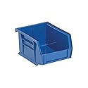 QUANTUM STORAGE SYSTEMS K-QUS210BL-8 8-Pack Ultra-Stack and Hang Bins, 5-3/8" x 4-1/8" x 3", Blue