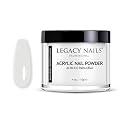 Legacy Nails Professional WHITE ACRYLIC POWDER - 113g / 4oz. - High-Quality, Fast-Drying Formula for Nail Extensions, Sculpting & Overlays Beauty & Personal Care LEGACY NAILS