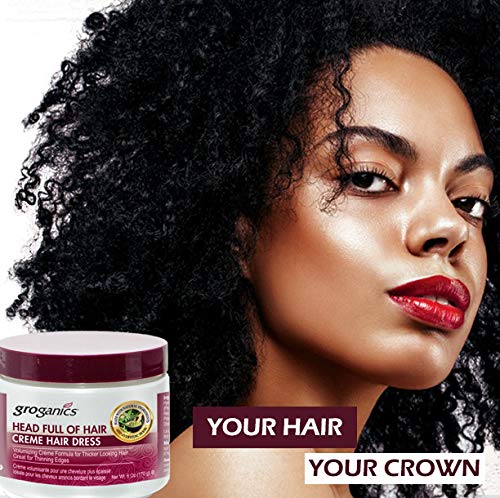 Groganics Head Full of Hair Creme Hair Dress 6 oz